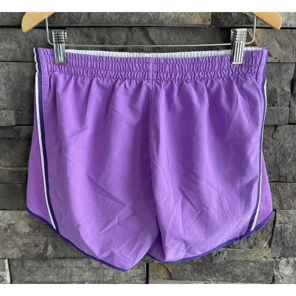 Nike Shorts Dri-Fit Women’s Purple Size Small Lined Drawstring Running Athletic - Picture 2 of 3